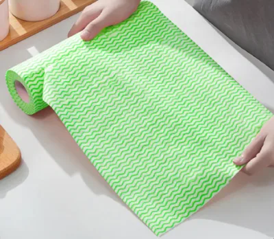 Serviette de nettoyage jetable Serviette de cuisine Chiffons à vaisselle Tissu Non Woen Lingettes pratiques Serviettes de ménage Chiffon de nettoyage