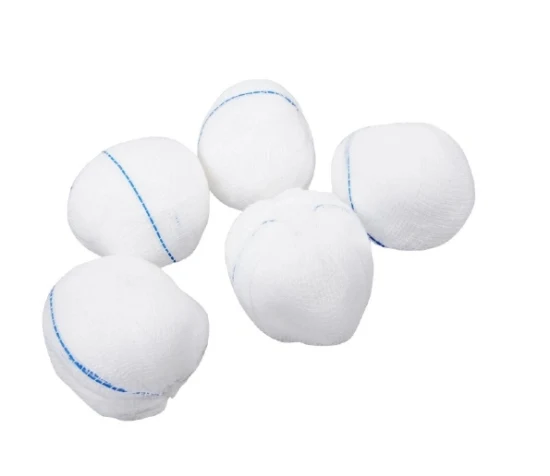 Boule non tissée absorbante de boule de gaze médicale jetable